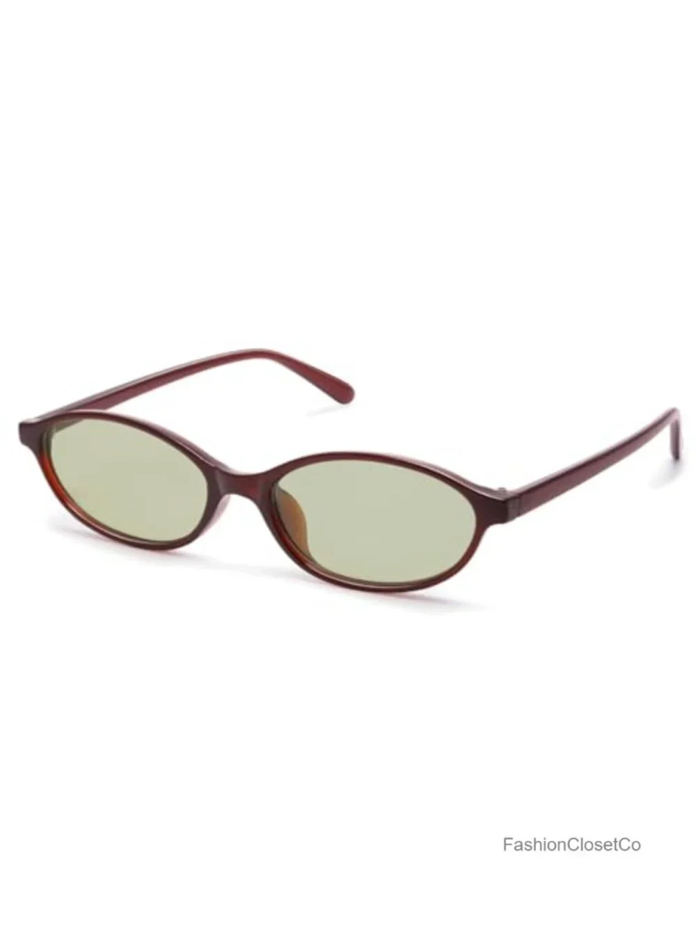 Retro Oval Sunglasses for Women Trendy Small 90s Style Vintage Cat Eye Frame